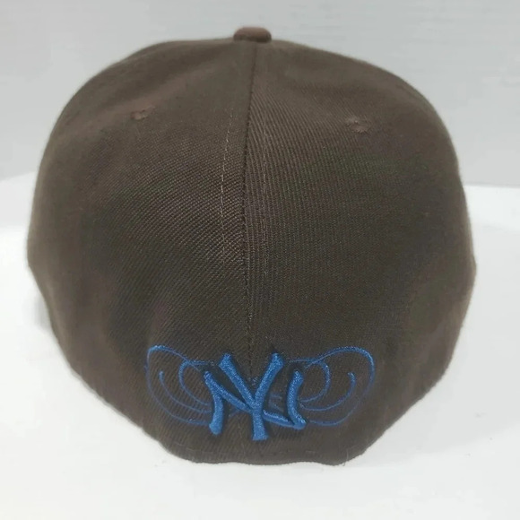 New York Yankees,New Era 59 Fifty Brown/Blue Mens Fitted Ball Cap.7 5/8 60.6 cm. - Picture 2 of 5